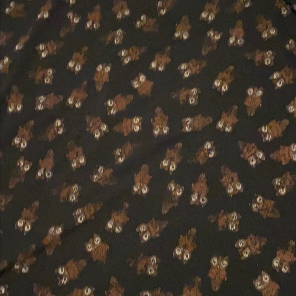 LuLaRoe Large long maxi black with owls